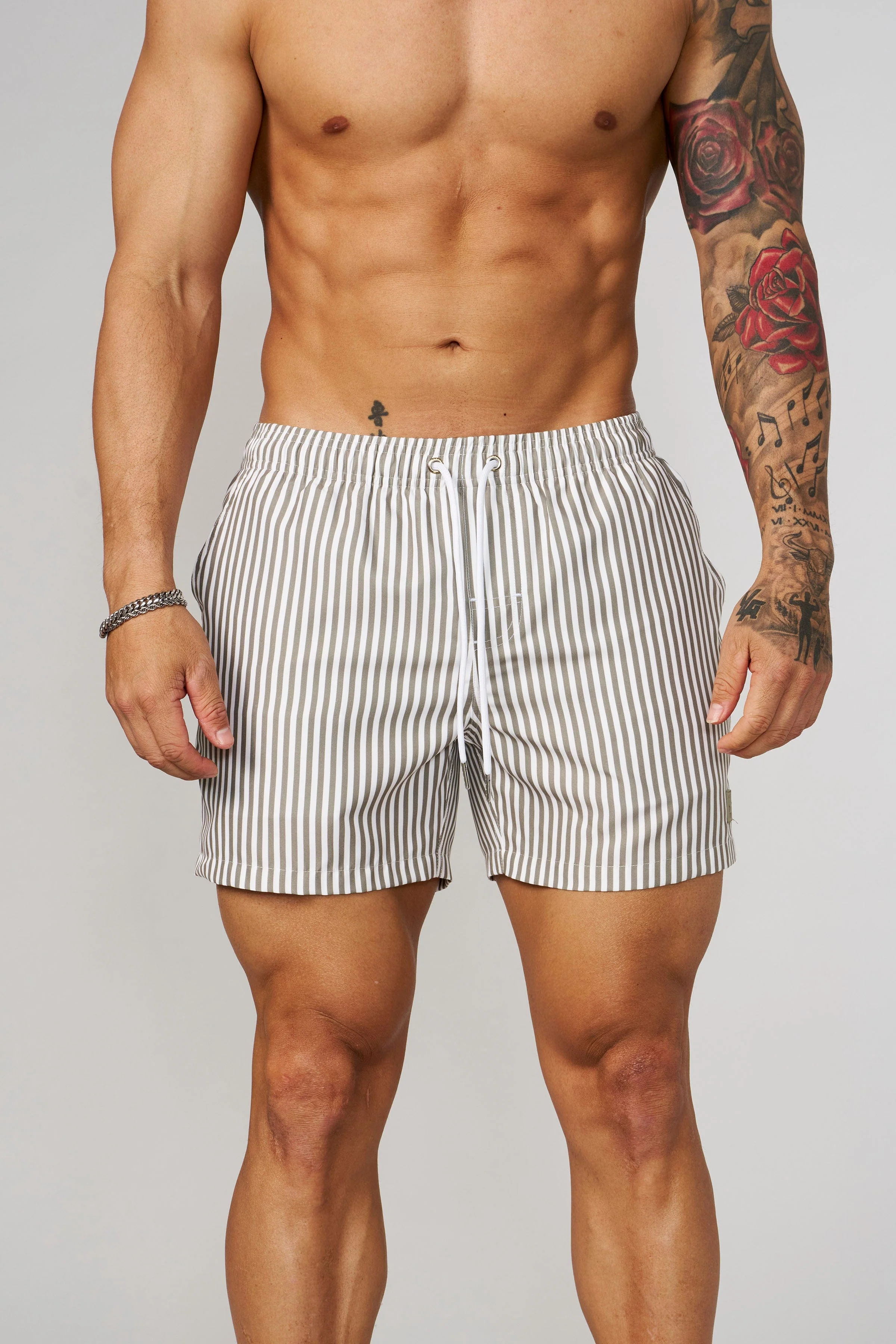 1056 - Striped Swim Shorts - Image 10
