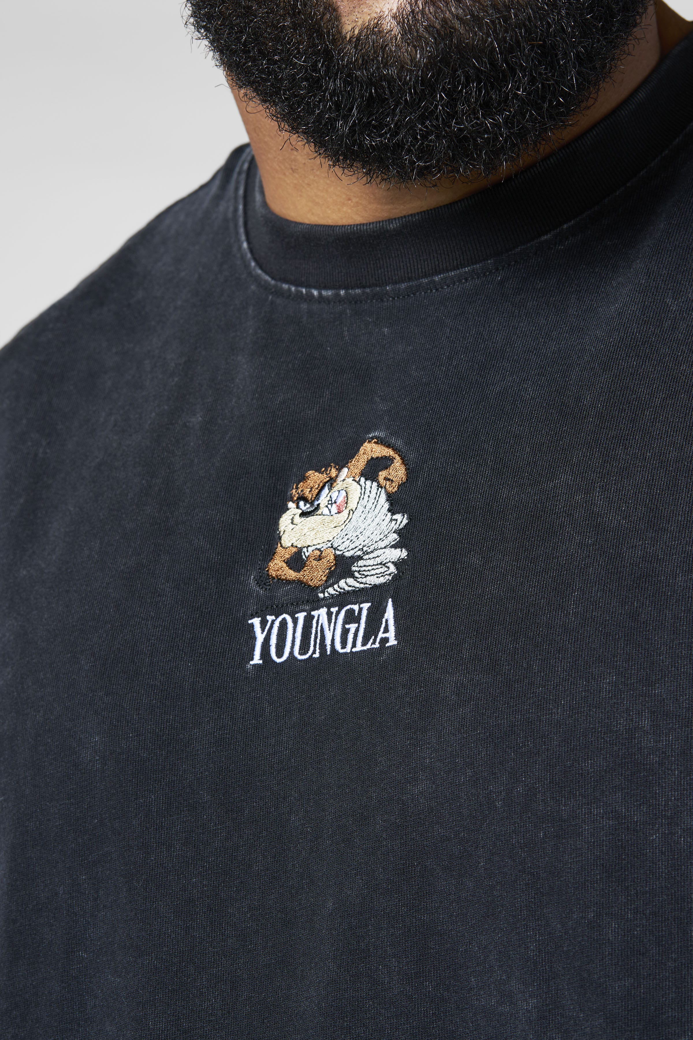 3107 - Looney Tunes Embroidered Cut-offs - July 7th - Image 5