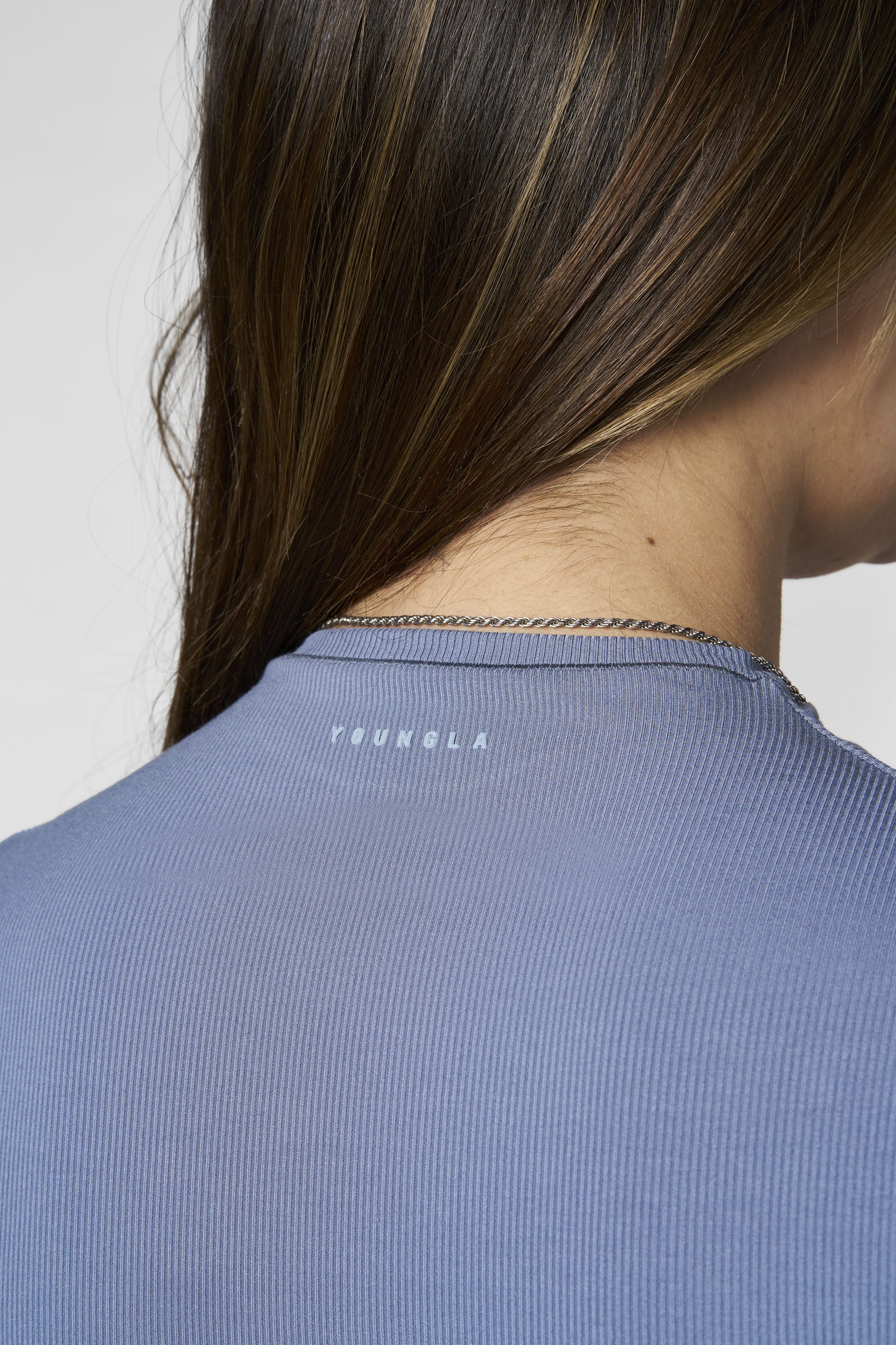 W4270 Ribbed Mock Neck Tee - Image 6